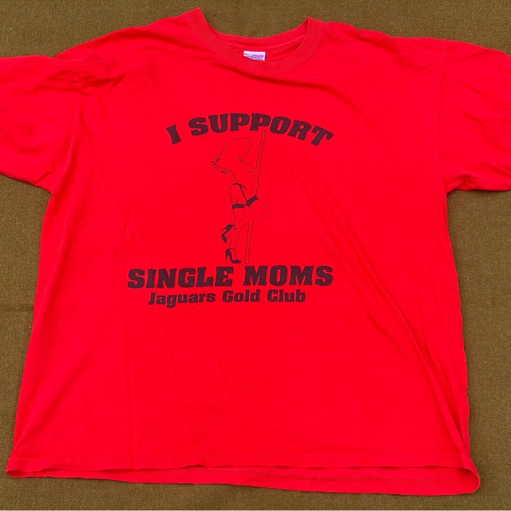 I Support Single Moms XL Gildan T-shirt Vintage